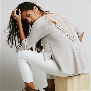 Free people lace back bon bon thermal